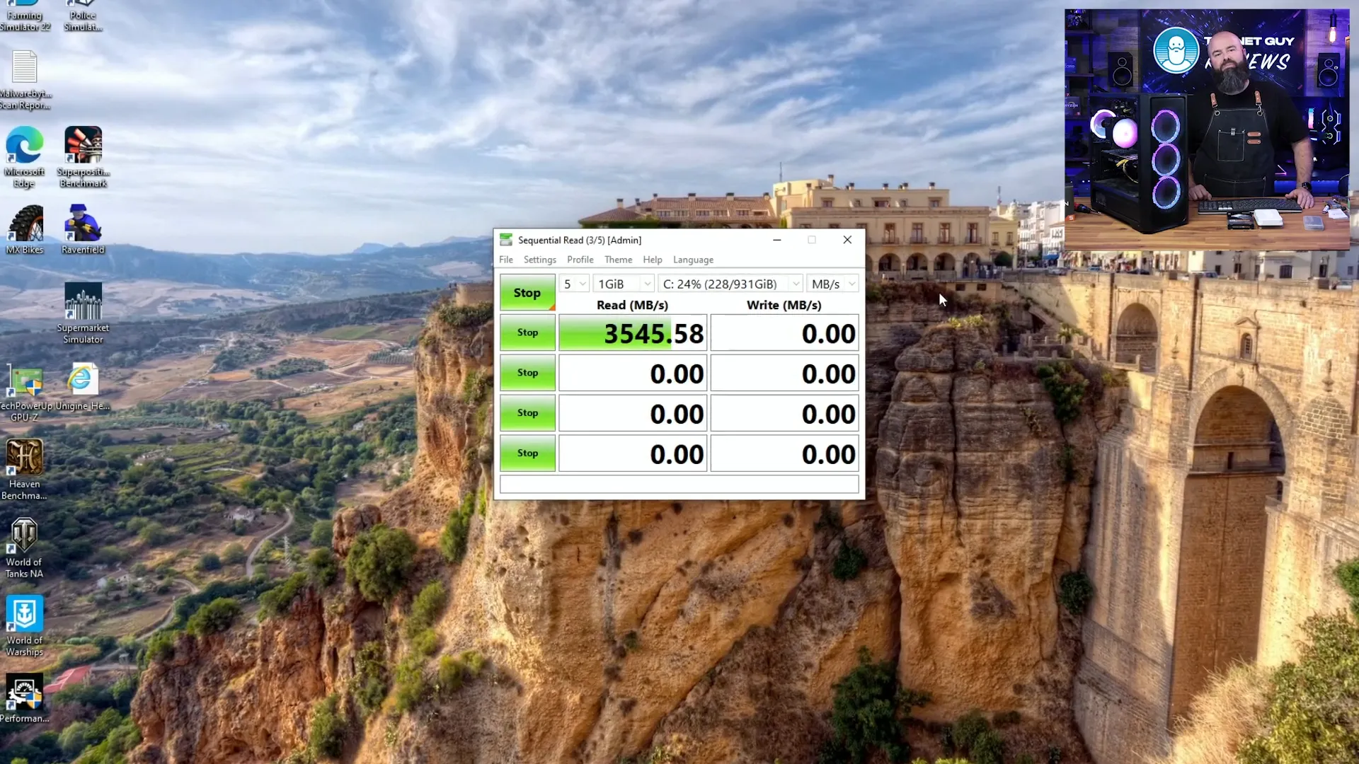 Performance comparison of the new SSD