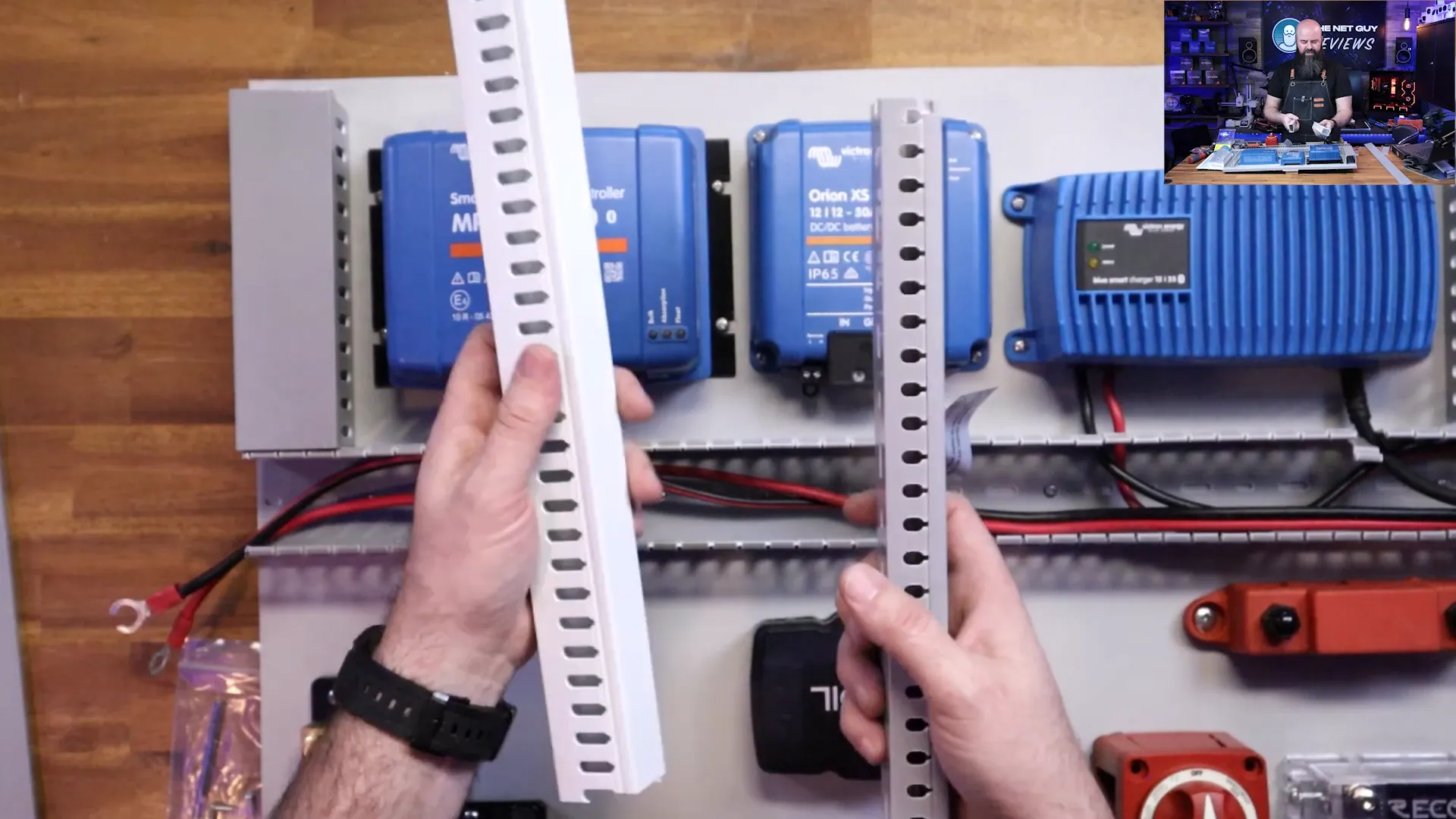 Different sizes of cable raceway